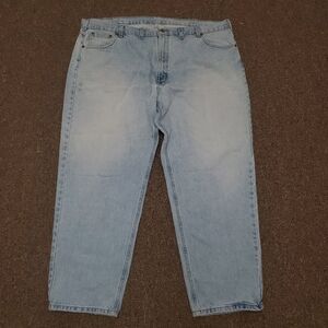 Carhartt Relaxed Fit Jeans Mens Light Blue 5 Pocket Tapered Leg 44x29(measured)